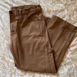 Dickies Men's Brown Straight Jean Work Pants